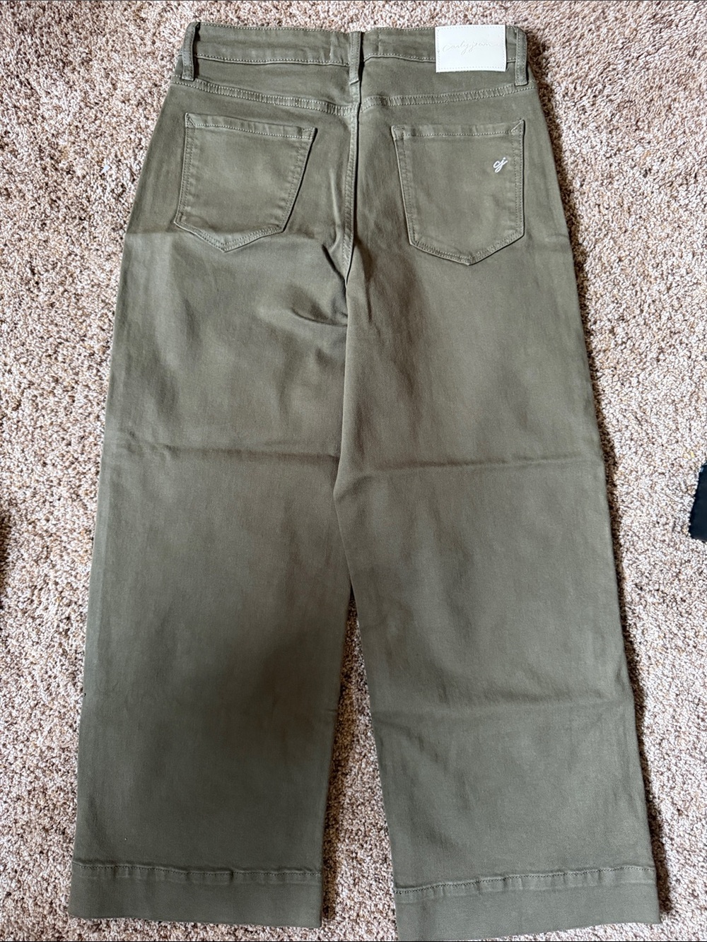 Carly Jean Mer Olive Jeans - Picture 3 of 4